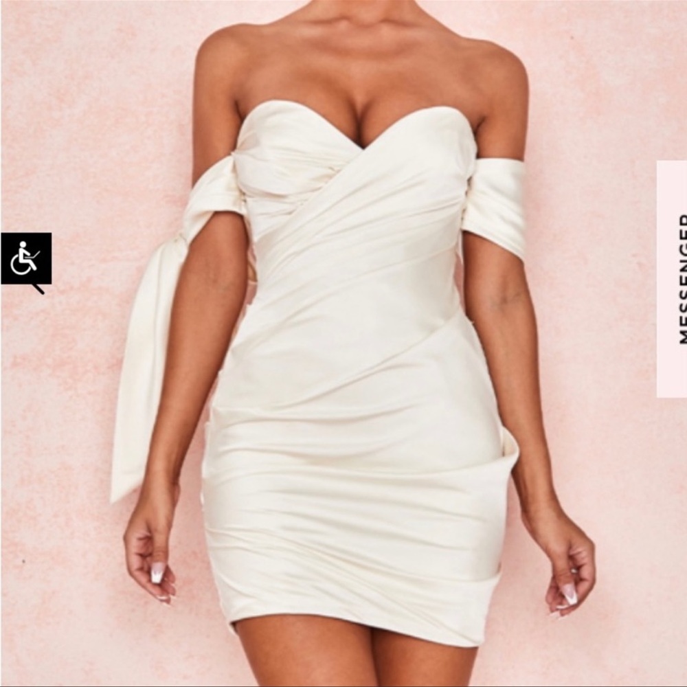 House of cb white dress